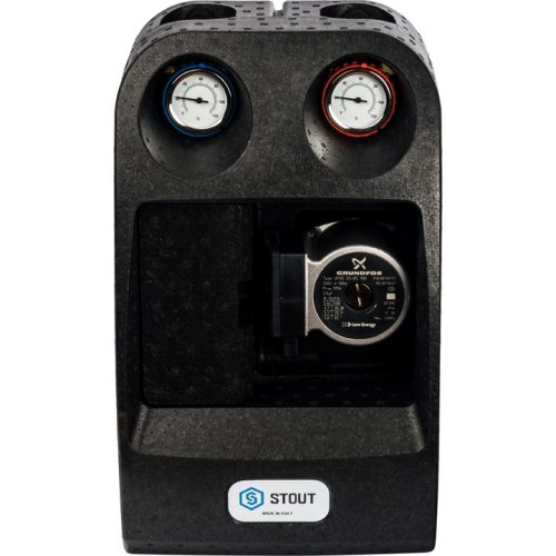 SDG-0002-002502 STOUT Насосная группа с термостатическим смесительным клапаном 1"с насосом Grundfos UPSO 25-65