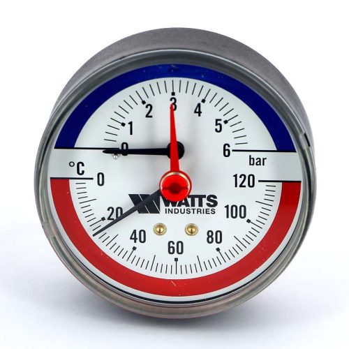 Термоманометр FR 818/6(1/2",6бар,120"С)аксиальный