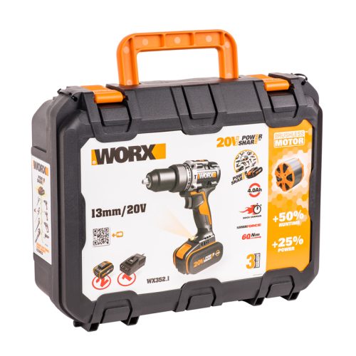 Дрель-шуруповерт ударная аккумуляторная WORX WX352.1