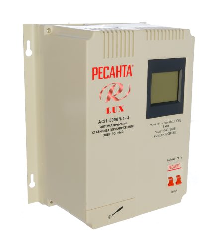 Однофазный стабилизатор напряжения Ресанта АСН 5000 Н/1-Ц Lux
