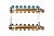 Коллекторная группа WATTS HKV - 1"ВР/ВР на 7 контуров 3/4"EK (с вентилями, латунь)