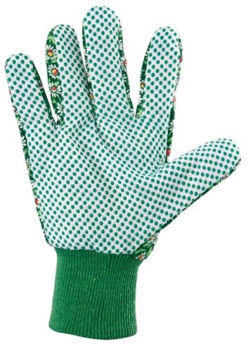 Фото Перчатки садовые х/б ткань с ПВХ точкой, манжет, M Palisad Перчатки садовые х/б ткань с ПВХ точкой, манжет, M Palisad