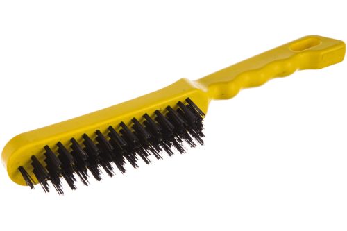 Фото STAYER 5 рядов, пластмассовая рукоятка, стальная, щетка проволочная 35015-5 STAYER 5 рядов, пластмассовая рукоятка, стальная, щетка проволочная 35015-5