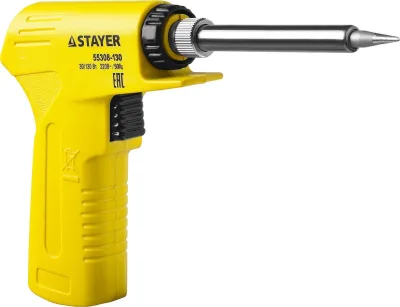 STAYER 30/130 Вт, двухкомпонентная рукоятка, электропаяльник Proterm 55308-130 Professional