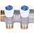 SMB 6852 011202 STOUT Коллектор распределительный 1", 2 отвода 1/2" плоское уплотнение