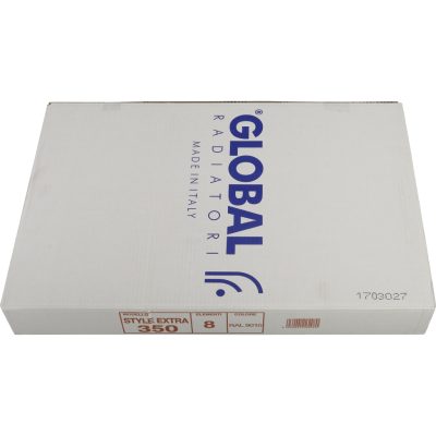 Global STYLE EXTRA 350 8 секций радиатор биметаллический боковое подключение (белый RAL 9010)