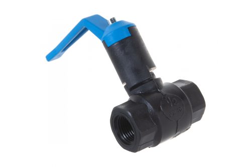 ЗУБР Ø 1/2", кран шаровой полнопроходной "мама-мама" 4-51533-PA-1/2