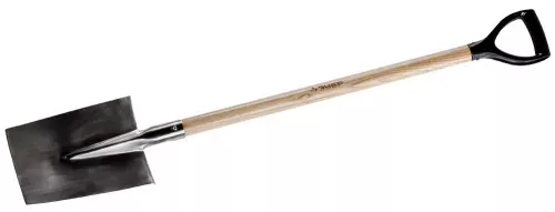 Фото ЗУБР 275х200/170х1200 мм, из нержавеющей стали, деревянный черенок, с рукояткой, лопата трапециевидная 4-39412_z01 ЗУБР 275х200/170х1200 мм, из нержавеющей стали, деревянный черенок, с рукояткой, лопата трапециевидная 4-39412_z01