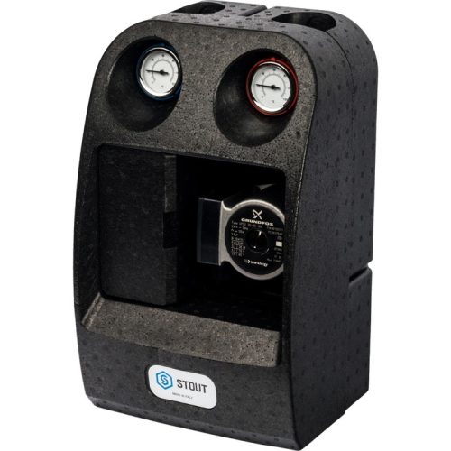 SDG-0001-002502 STOUT Насосная группа с прямым контуром 1" с насосом Grundfos UPSO 25-65 в теплоизоляции