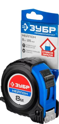 ЗУБР 8 м х 25 мм, рулетка НЕЙЛОН 34056-08-25_z01