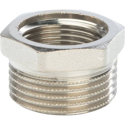 Фото SFT-0029-000134 STOUT Футорка никелированная 1"X3/4" SFT-0029-000134 STOUT Футорка никелированная 1"X3/4"