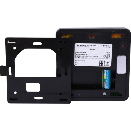 Фото STE-0101-009002 STOUT Проводной комнатный регулятор R-9b, черный STE-0101-009002 STOUT Проводной комнатный регулятор R-9b, черный