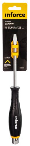 Фото Inforce Отвертка ударная SL6,5х125мм 06-09-89 Inforce Отвертка ударная SL6,5х125мм 06-09-89
