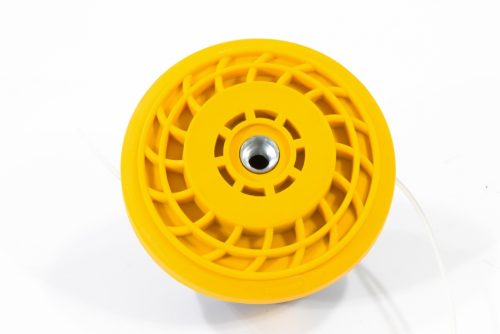 Фото Катушка триммерная полуавтоматическая, легкая заправка лески, гайка M10x1.25, винт M10-M10, подшипник Denzel Катушка триммерная полуавтоматическая, легкая заправка лески, гайка M10x1.25, винт M10-M10, подшипник Denzel