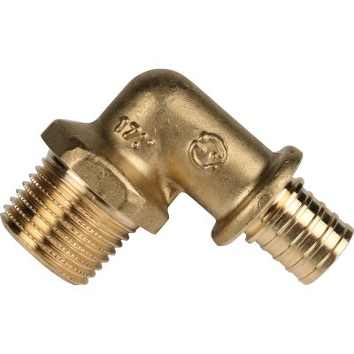SFA-0005-001612 STOUT Угольник-переходник с наружной резьбой 16xR 1/2" для труб из сшитого полиэтилена аксиальный