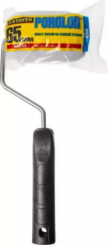 Фото STAYER 6х100 мм, 90 мм, ⌀ 44 мм, поролон, валик с ручкой поролон 0360-09_z01 STAYER 6х100 мм, 90 мм, ⌀ 44 мм, поролон, валик с ручкой поролон 0360-09_z01
