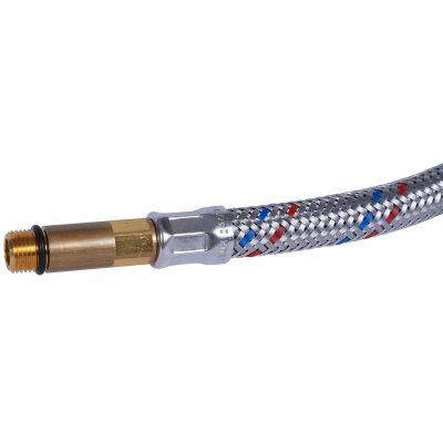 SHF-0048-351015 STOUT  Гибкая подводка для воды  M 10 (35мм) х ВР 1/2,  длина 800 мм