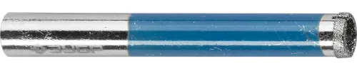 ЗУБР Ø6 мм, Р 100, алмазное, сверло трубчатое по стеклу и кафелю 29860-06 Профессионал