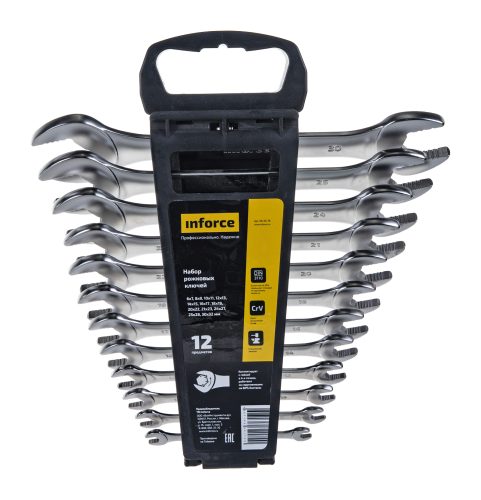 Inforce Набор рожковых ключей 12 предметов 06-05-79