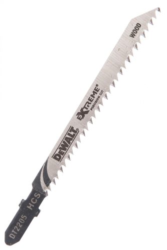 Пилки по дереву для лобзиков 5 шт. (75/100 мм; шаг 2.5 мм; HCS) DeWALT DT2205