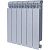 Global STYLE PLUS 500 6 секции радиатор биметаллический боковое подключение (цвет cod.08 grigio argento opaco metallizzato 2676 (серый))