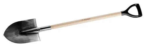 ЗУБР 290х205х1200 мм, из нержавеющей стали, деревянный черенок, с рукояткой, лопата штыковая 4-39402_z01