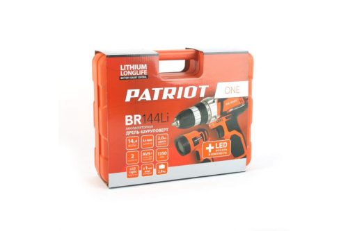 Аккумуляторная дрель-шуруповерт PATRIOT BR 144Li LED The One 180201490