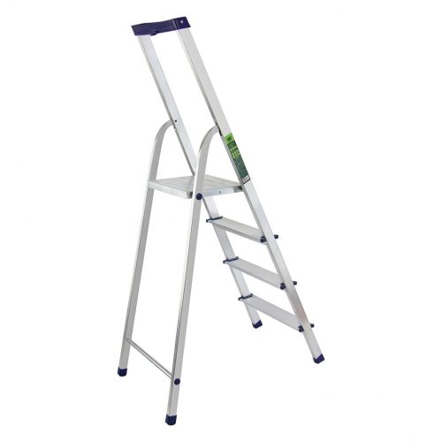 Стремянка алюминиевая с органайзером "Универсал", 4 ступени, Россия, Сибртех