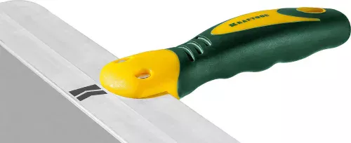 KRAFTOOL 450 мм, нержавеющее полотно, двухкомпонентная рукоятка, шпатель фасадный 10036-450