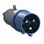 Электрическая кабельная вилка IEK 32А 2P+E 220В IP44 023 ИЭК PSR01-032-3