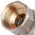 RBV-0006-0610225 ROMMER Шаровой кран угловой с американкой 1" ВН/НР, ручка бабочка