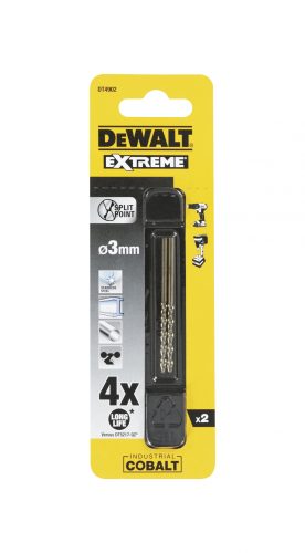 Сверло по металлу 2 шт. COBALT 5% (3х61х33 мм) Dewalt DT4902