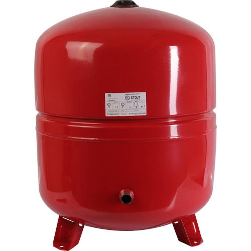 STH-0005-000080 STOUT Расширительный бак на отопление 80 л. (цвет красный)