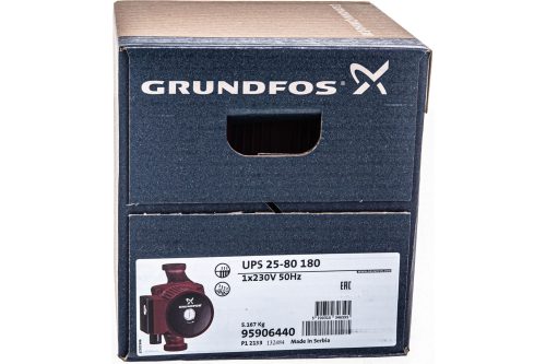 Фото Циркуляционный насос Grundfos UPS 25-80 95906440 Циркуляционный насос Grundfos UPS 25-80 95906440