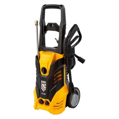 Фото Моечная машина высокого давления R-165, 2200 Вт, 165 бар, 7 л/мин, колесная Denzel Моечная машина высокого давления R-165, 2200 Вт, 165 бар, 7 л/мин, колесная Denzel