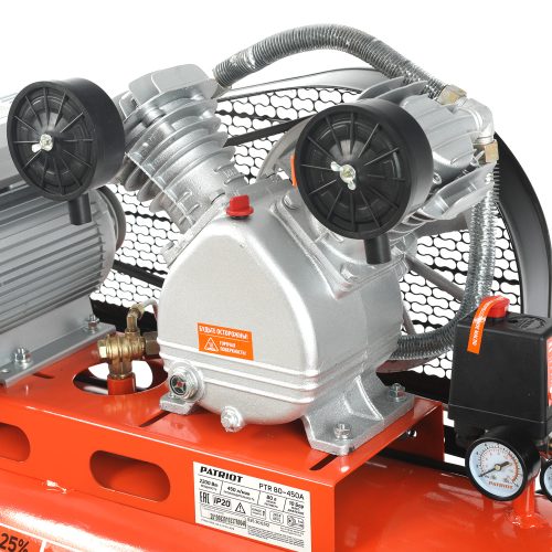 Фото Компрессор поршневой ременной Patriot PTR 80-450A Компрессор поршневой ременной Patriot PTR 80-450A