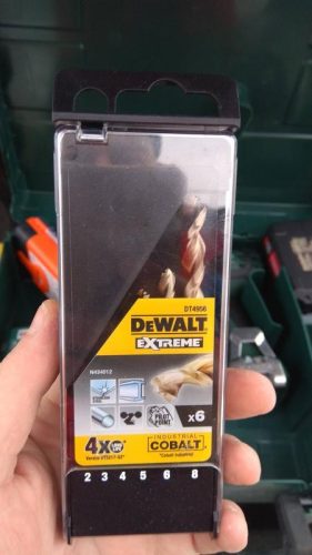 Набор сверл по металлу COBALT INDUSTRIAL 8% (6 шт.) в пластиковой кассете Dewalt DT4956