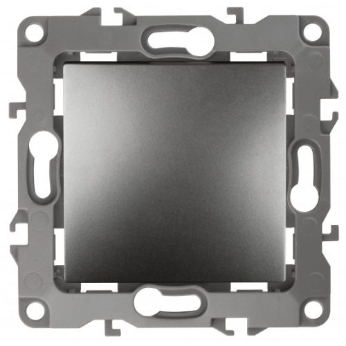 Фото Кнопка ЭРА 12111112 10АХ250В, 12, графит, 10/100/3000 Б0047836 Кнопка ЭРА 12111112 10АХ250В, 12, графит, 10/100/3000 Б0047836