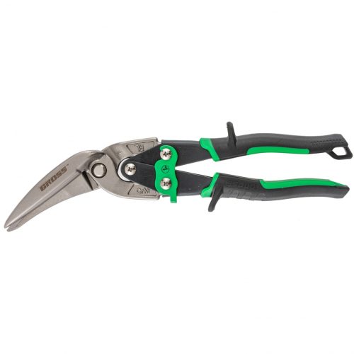 Фото Ножницы по металлу "Piranha", 270 мм, прямой и правый проходной рез, сталь СrMo, двухкомпонентные рукоятки Gross Ножницы по металлу "Piranha", 270 мм, прямой и правый проходной рез, сталь СrMo, двухкомпонентные рукоятки Gross