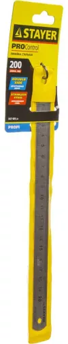Фото STAYER 0.2 м х 19 х 0.6 мм, линейка из нержавеющей стали 3427-020_z01 STAYER 0.2 м х 19 х 0.6 мм, линейка из нержавеющей стали 3427-020_z01