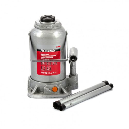 Фото Домкрат гидравлический бутылочный, 20 т, h подъема 244-449 мм Matrix Домкрат гидравлический бутылочный, 20 т, h подъема 244-449 мм Matrix