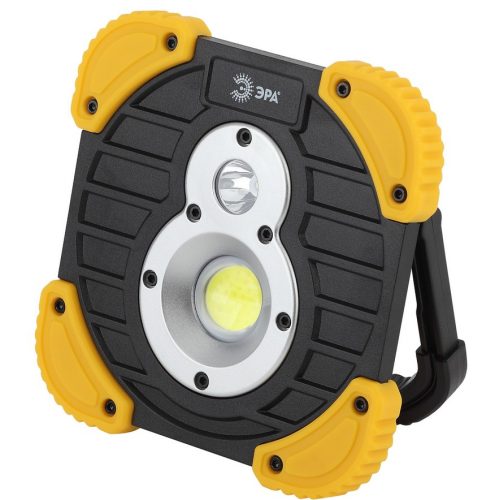 Фонарь-прожектор ЭРА PA-801 серия Практик 10Вт COB, 3,3 Ач, диммер, IPX6, PowerBank, коробка Б0036614