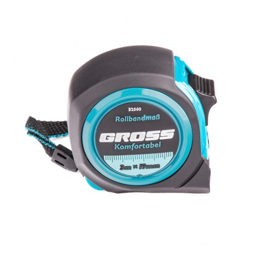 Фото Рулетка Komfortabel 3 м х 19 мм, обрезиненный корпус Gross Рулетка Komfortabel 3 м х 19 мм, обрезиненный корпус Gross