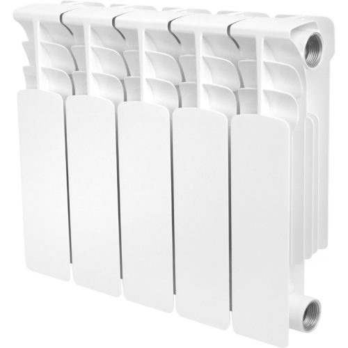 SRB-0310-035005 STOUT Space 350 5 секций радиатор биметаллический боковое подключение RAL9016