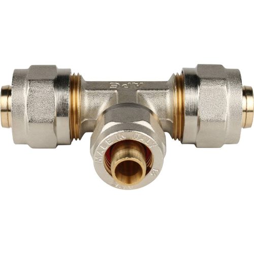 Фото SFS-0010-201620 STOUT Тройник переходной 20х16х20 для металлопластиковых труб винтовой SFS-0010-201620 STOUT Тройник переходной 20х16х20 для металлопластиковых труб винтовой