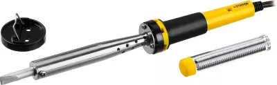 STAYER 100 Вт, 220 В, клин, двухкомпонентная рукоятка, электропаяльник Proterm 55300-100 Professional STAYER 100 Вт, 220 В, клин, двухкомпонентная рукоятка, электропаяльник Proterm 55300-100 Professional