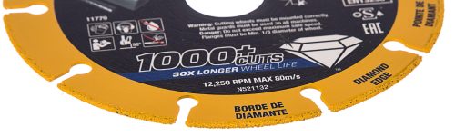 Алмазный диск отрезной по металлу 125х22.2 мм DEWALT DT40252