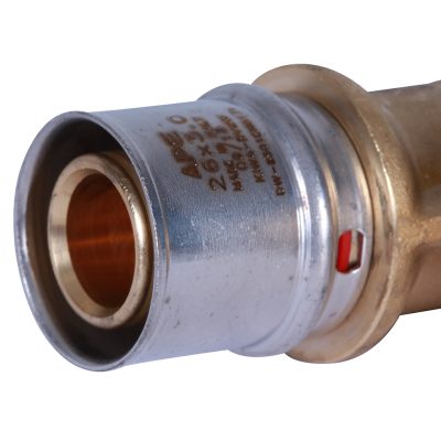 SFP-0010-000126 STOUT Угольник-переходник с внутренней резьбой 1"х26 для металлопластиковых труб прессовой