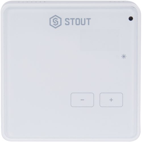 STE-0101-008003 STOUT Беспроводной комнатный регулятор R-8z, белый