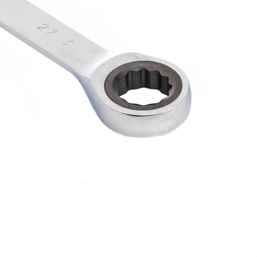 Фото Ключ комбинированный трещоточный, 27 мм, CrV, зеркальный хром Matrix Ключ комбинированный трещоточный, 27 мм, CrV, зеркальный хром Matrix